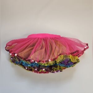 Build A Bear Rainbow Tutu Skirt Sequins Accessory Clothing